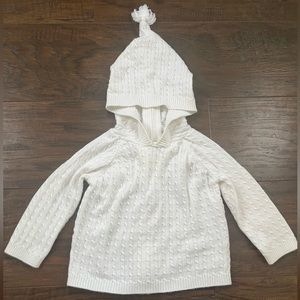 Mud Pie Baby Cable-knit Hooded Sweater